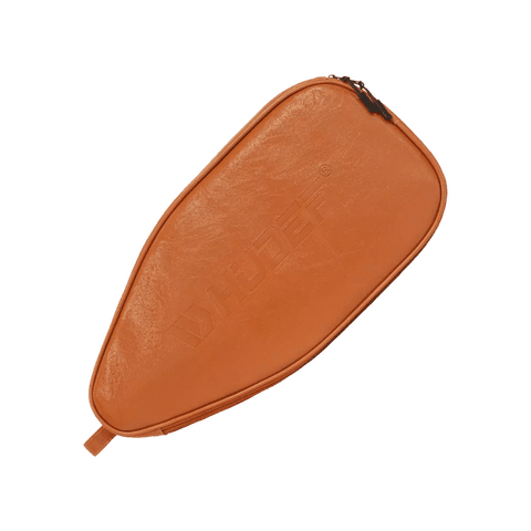 HUDEF LEATHER PICKLEBALL PADDLE CASE (CAMEL)